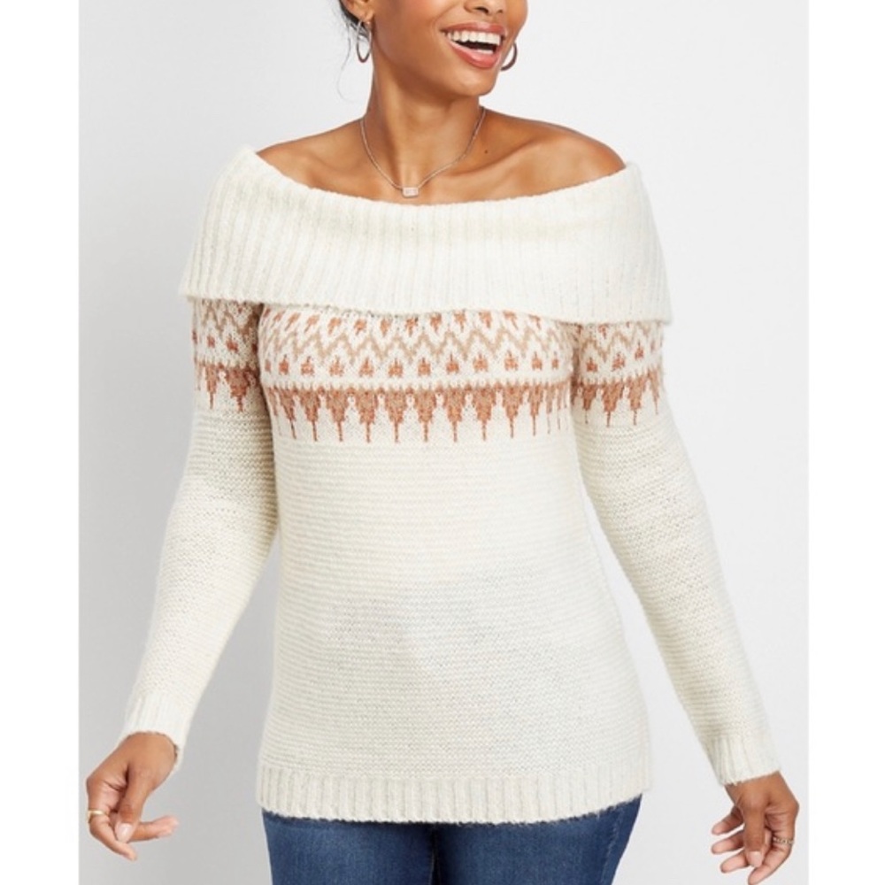 BNWT Maurices Off The Shoulder Sweater